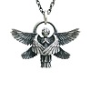 Alloy Angel Wing Pendant Necklaces for Unisex WGCF23F-01-1