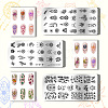 Stainless Steel DIY Nail Art Templates MRMJ-WH0092-010-3