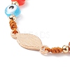 Resin Evil Eye Braided Bead Bracelet BJEW-JB08413-6