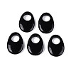 Natural Obsidian Large Hole Pendants G-N348-06B-12-1