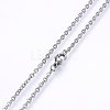 Non-Tarnish 304 Stainless Steel Cable Chains Necklaces NJEW-F226-04P-07-2
