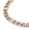 Ion Plating(IP) 304 Stainless Steel Chain Bracelets for Women or Men BJEW-A039-03RG-2