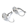 Tarnish Resistant 304 Stainless Steel Leverback Earring Findings KK-H152-09C-P-3