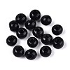 Spray Painted Round Natural Schima Wood Beads WOOD-A018-6mm-03-1