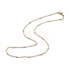 Ion Plating(IP) 304 Stainless Steel Satellite Chain Necklace for Men Women STAS-B039-13G-1