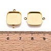 304 Stainless Steel Connector Cabochon Settings STAS-Q113-35G-3