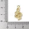 Brass Micro Pave Clear Cubic Zirconia Pendants KK-S505-04G-01-3