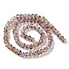 Transparent Electroplate Glass Beads Strands GLAA-Q099-C01-04-2