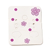 50Pcs Rectangle Paper Flower Print Earring Display Cards LS-CDIS-M008-01C-1