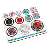 Wooden Bead Design Boards WOOD-WH0042-26A-1