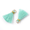 Polycotton(Polyester Cotton) Tassel Pendant Decorations FIND-S281-12-2