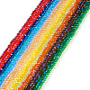 21 Strands 21 Colors Electroplate Glass Beads Strands EGLA-TA0003-07-2