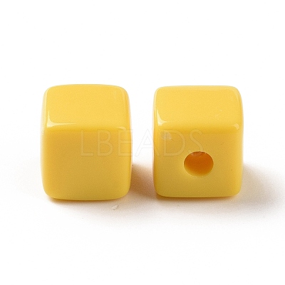 Opaque Acrylic Beads OACR-E015-02E-1