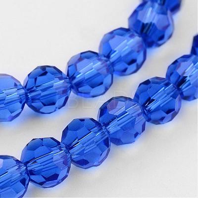 Transparent Glass Bead Strands GLAA-G013-8mm-26-1