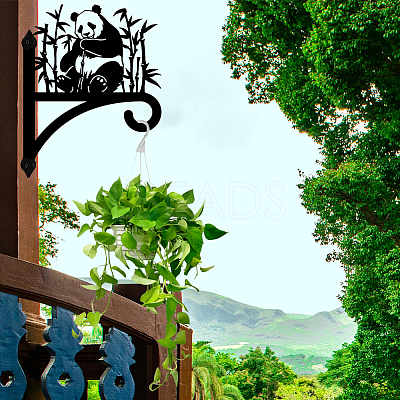 Iron Hanging Plant Hanger Bracket HJEW-WH0088-009-1