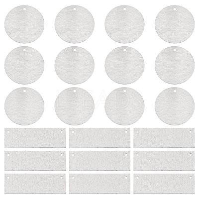 40Pcs 2 Styles Aluminum Pendants FIND-SC0010-22-1