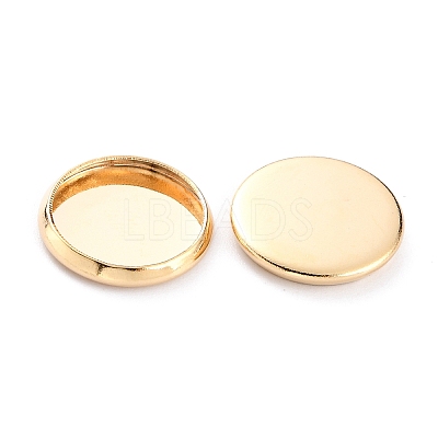 304 Stainless Steel Cabochon Settings STAS-Y001-12C-G-1
