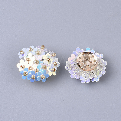 PVC Paillette Cabochons X-FIND-S321-01N-1