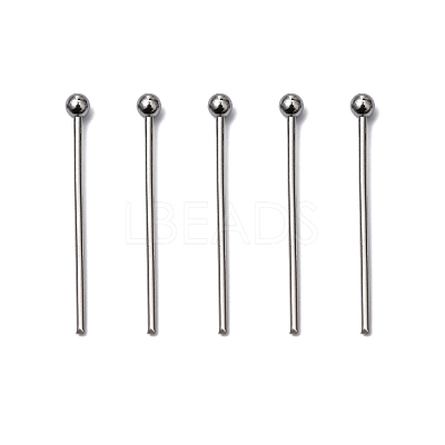 Tarnish Resistant 304 Stainless Steel Ball Head Pins X-STAS-M010-20mm-01-1
