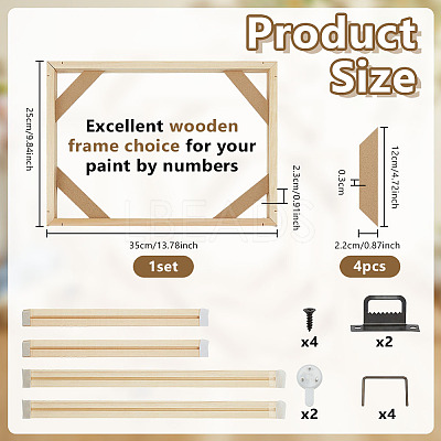 Wood Oil Painting Frame DIY-WH0671-376B-1