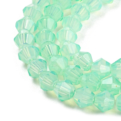Baking Paint Transparent Glass Beads Strands DGLA-F029-J4mm-05-1