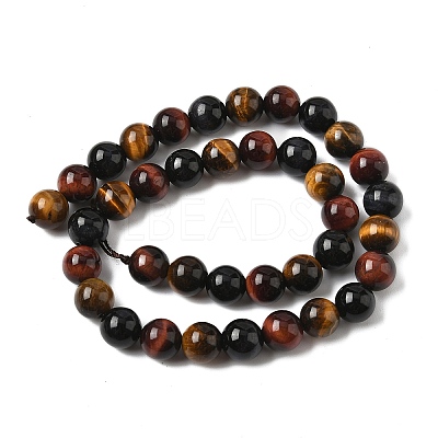 Natural Tiger Eye Beads Strands G-F173-14-10mm-1