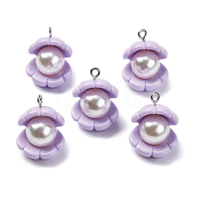 Opaque Resin Pendants RESI-P043-01P-08-1