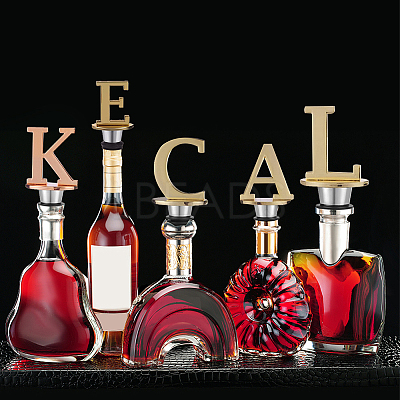 Alloy Letter K Wine Stoppers FIND-WH0076-36-01K-1