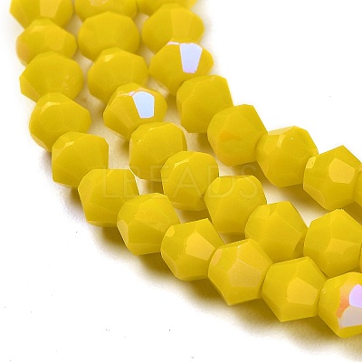 Opaque Solid Color Imitation Jade Glass Beads Strands GLAA-F029-P4mm-D05-1