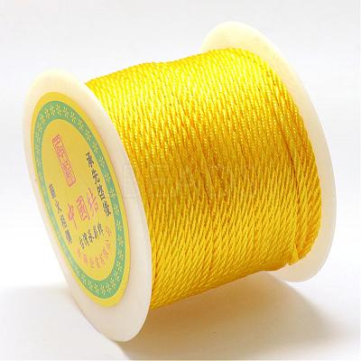 Nylon Braided Cord for Woven Jewelry Making Macrame Craft NWIR-R026-1.0mm-543-1