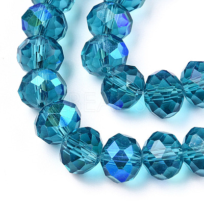 Electroplate Glass Beads Strands LS-EGLA-A034-T10mm-L25-1