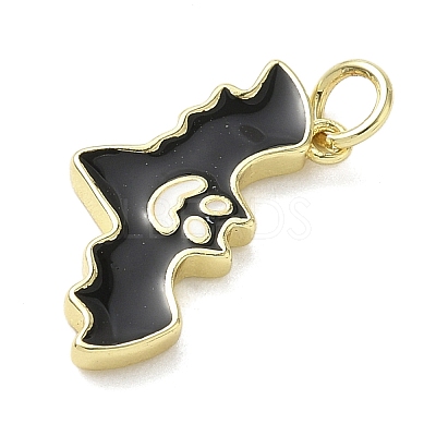 Halloween Theme Brass Enamel Pendants LS-KK-L248-01G-01-1