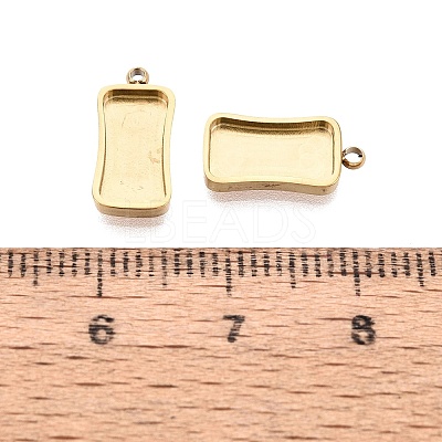 304 Stainless Steel Pendant Cabochon Component STAS-Q113-19A-G-1