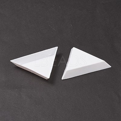 Polypropylene(PP) Triangle Nail Art Rhinestone Sorting Trays DIY Decals LS-MRMJ-G003-02-1