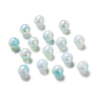 Two Tone Opaque Acrylic Beads SACR-P024-01A-W08-1