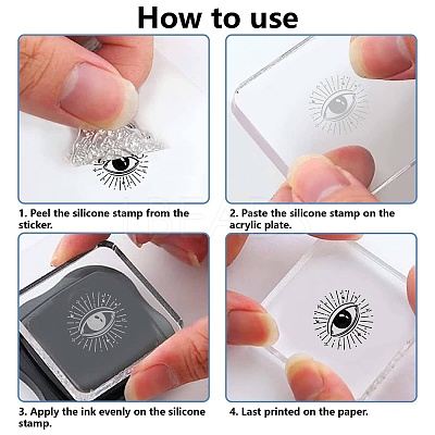 Plastic Stamps DIY-WH20018-0349-1