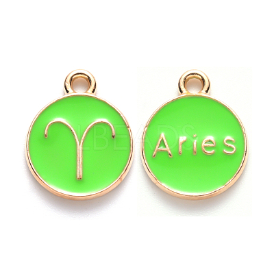 Alloy Enamel Pendants ENAM-S124-01B-06A-1
