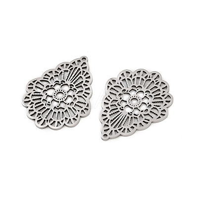 201 Stainless Steel Pendants STAS-U052-02F-P-1