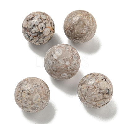 Natural Maifanite Round Ball Figurines Statues for Home Office Desktop Decoration G-P532-02A-30-1