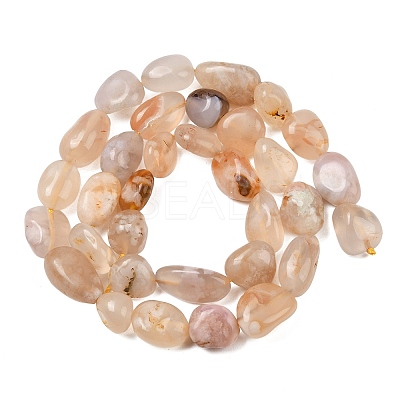 Natural Cherry Blossom Agate Beads Strands G-Z107-A01-1