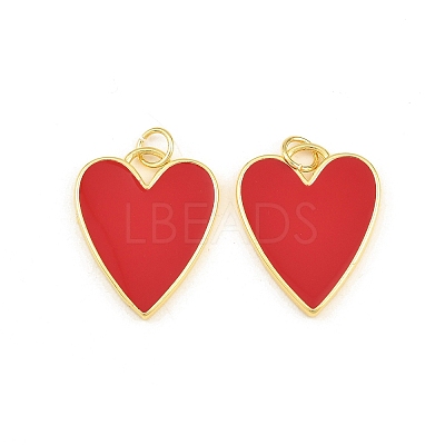 Brass Enamel Pendants KK-CBA5CB0-15G-1