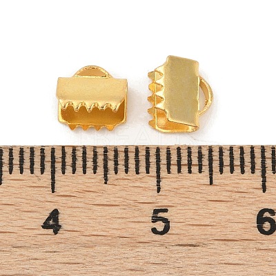 304 Stainless Steel Ribbon Crimp Ends STAS-E471-05H-G-1