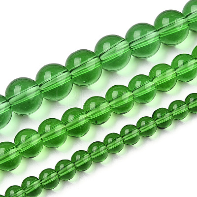 Transparent Glass Beads Strands GLAA-T032-T10mm-07-1