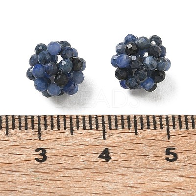 Natural Dumortierite Woven Beads GG-CBA2E9C-F04-01-1
