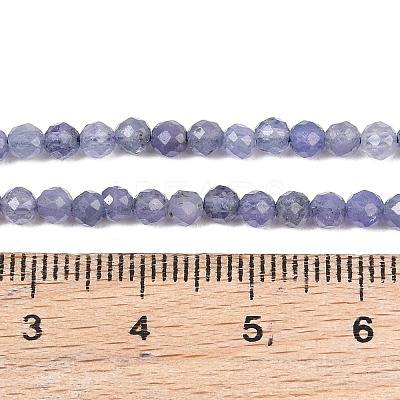 Natural Tanzanite Beads Strands G-S361-3mm-008-1
