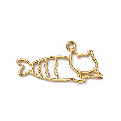 Zinc Alloy Pendants PALLOY-D580-07G-1