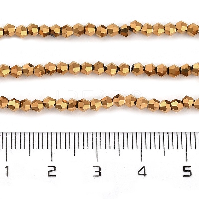 Transparent Electroplate Glass Beads Strands EGLA-A039-T2mm-UA11-1