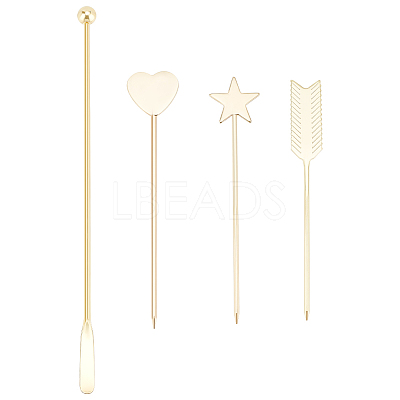 4Pcs 4 Style Nail Art Stirring Rod Tool MRMJ-BC0003-34-1