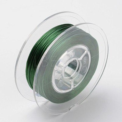 Japanese Eco-Friendly Dyed Flat Elastic Crystal String EW-F005-0.6mm-10-1