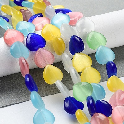 Cat Eye Glass Bead Strands CE-R010-11-1